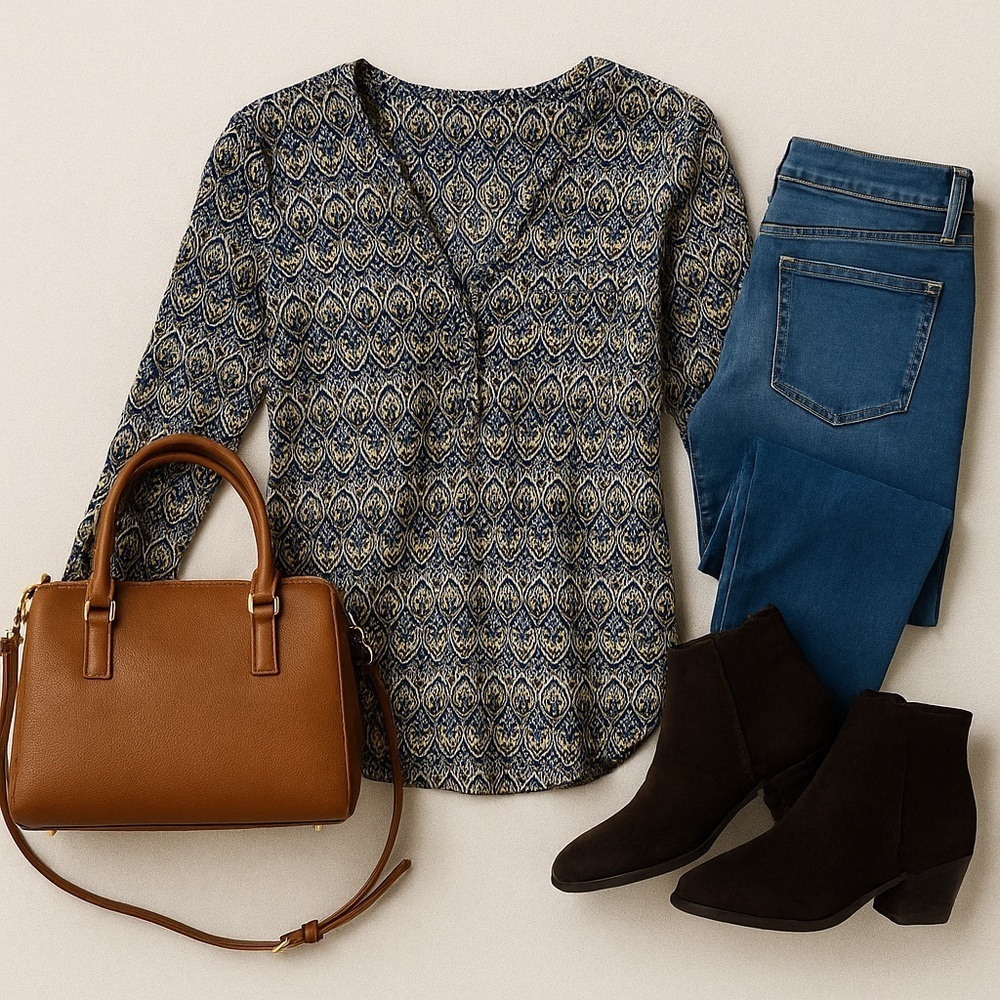 H&M | Long Sleeve Henley Top - Picture 9 of 9